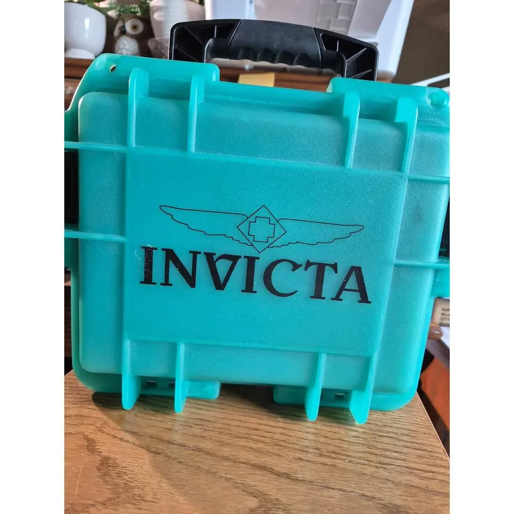 RARE Invicta Glow in the dark 3 Slot Watch Case Green